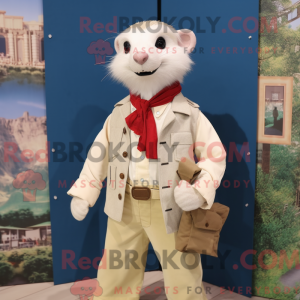Creme ilder maskot kostume...
