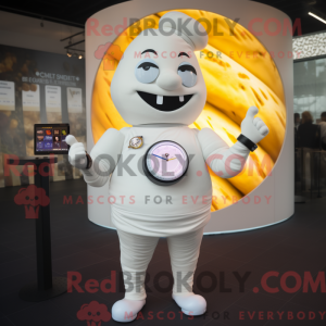 White Croissant mascot...