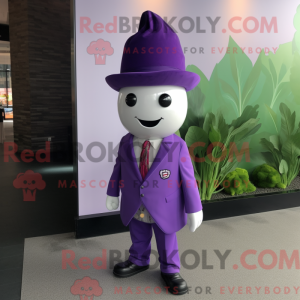 Lilla reddik maskot drakt...