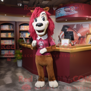Maroon Horse maskot...