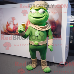 Tan Green Beer maskot...