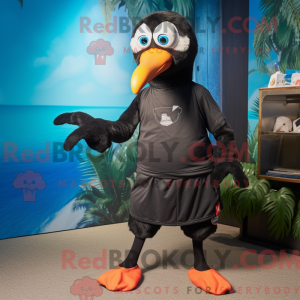 Svart Albatross maskot...