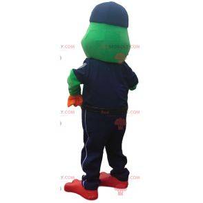 Frog mascot in police gear