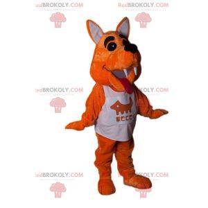 Mascotte de petit renard avec maillot de sport