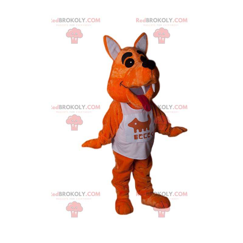 Mascota zorro con camiseta deportiva Mascota zorro con camiseta deportiva