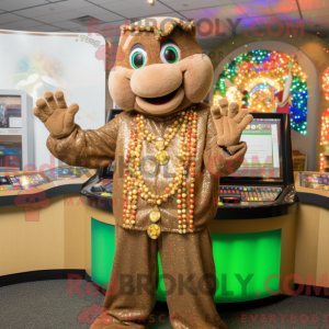 Tan Pot Of Gold mascot...