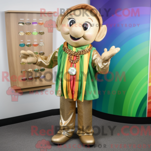 Tan Pot Of Gold Maskottchen...