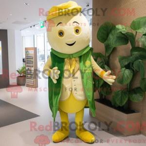 Yellow Beanstalk mascot...