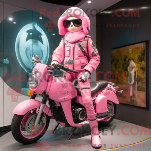 Pink Sniper maskot kostume...