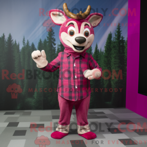 Máscara de cervo magenta...