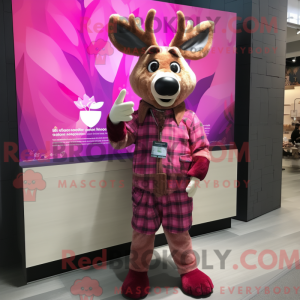 Magenta Deer maskot...