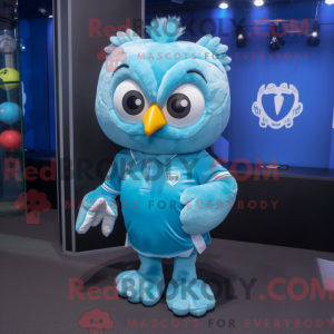 Disfraz de mascota Cyan Owl...