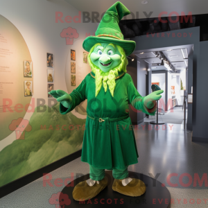 Grøn Leprechaun Hat maskot...