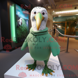 Grøn Albatros maskot...