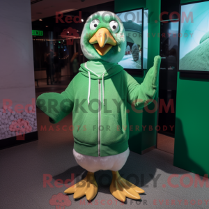 Grøn Albatros maskot...