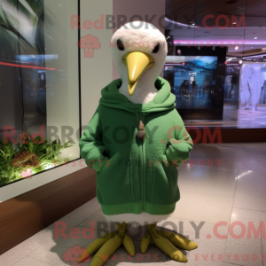 Grøn Albatros maskot...