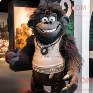 Black Ogre mascottekostuum...
