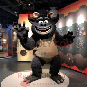 Maskotdraktfigur Black Ogre...