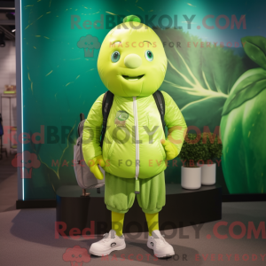 Lime Green Beet mascot...