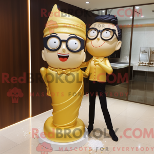 Gold Wedding Cake mascot...