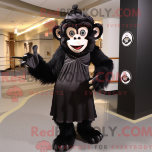 Black Monkey mascot costume...