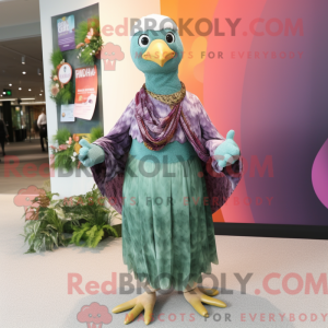 Oliven Pigeon maskot...