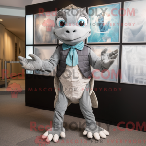 Grå skildpadde maskot...