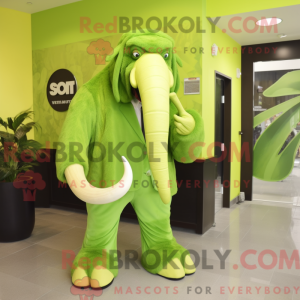 Postava maskota Lime Green...