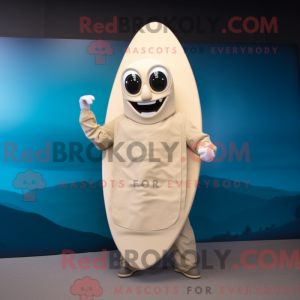 Beige Surfboard maskot...