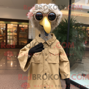 Tan Struds maskot kostume...