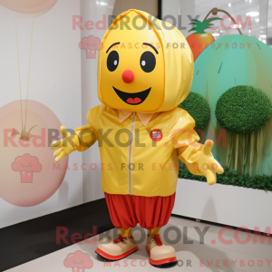 Guld tomat maskot kostume...