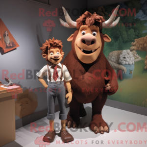 Minotaur maskot kostume...