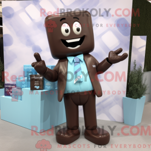 Cyan Chocolate Bars mascot...