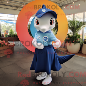 Navy Dolphin mascot costume...