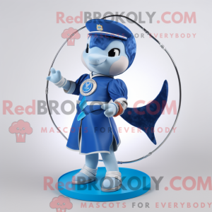 Navy Dolphin maskot kostume...