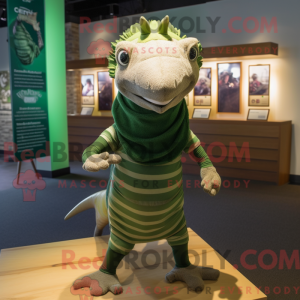 Green Armadillo mascot...
