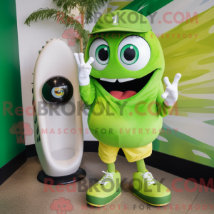 Postava maskota Lime Green...