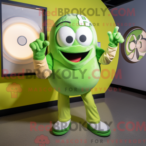 Postava maskota Lime Green...