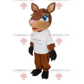 Mascotte de petite biche aux grands yeux