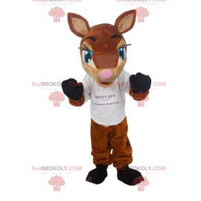 Mascotte de petite biche aux grands yeux