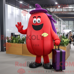 Red Eggplant mascot costume...