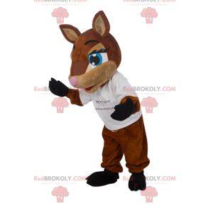 Mascotte de petite biche aux grands yeux