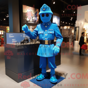 Blauwe legermilitair...