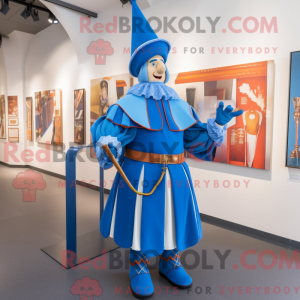 Figura de máscara azul da...