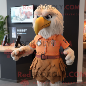 Peach Haast S Eagle maskot...