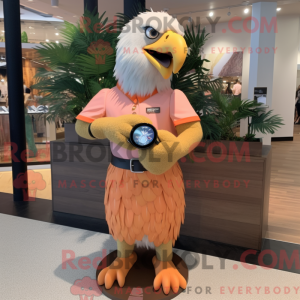 Peach Haast S Eagle mascot...