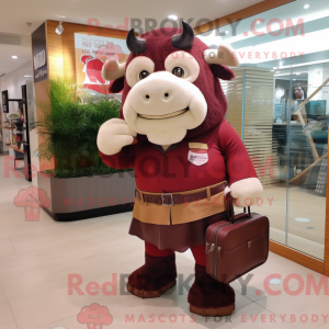 Maroon Buffalo mascot...