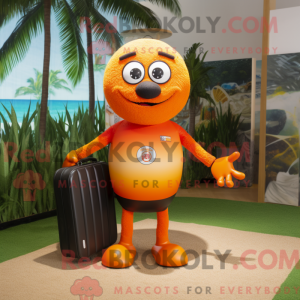 Orange Soccer Goal mascot...