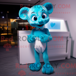 Cyan Love Letter máscara...
