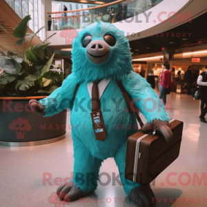 Teal Giant Sloth máscara de...